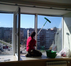 Мытье окон в однокомнатной квартире Новый Уренгой